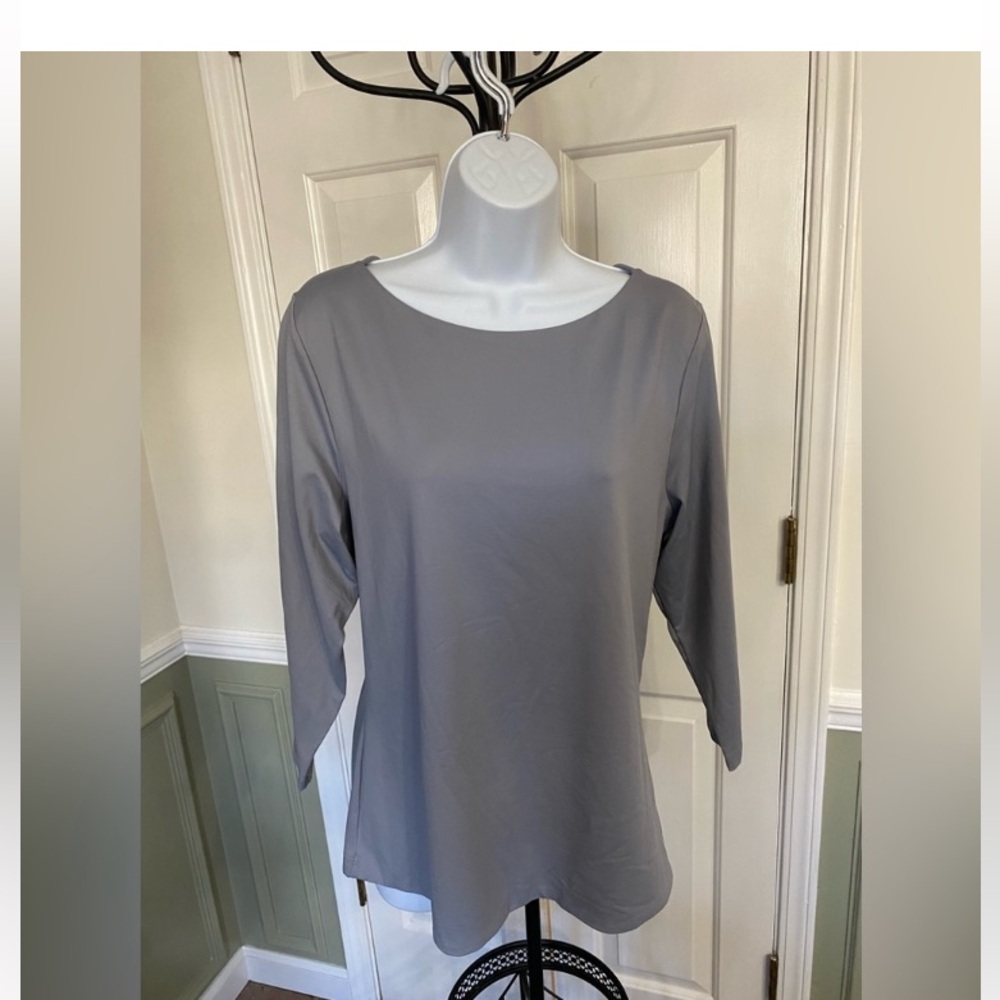 Judy P     Sabrina Tunic Gray Long Sleeve
